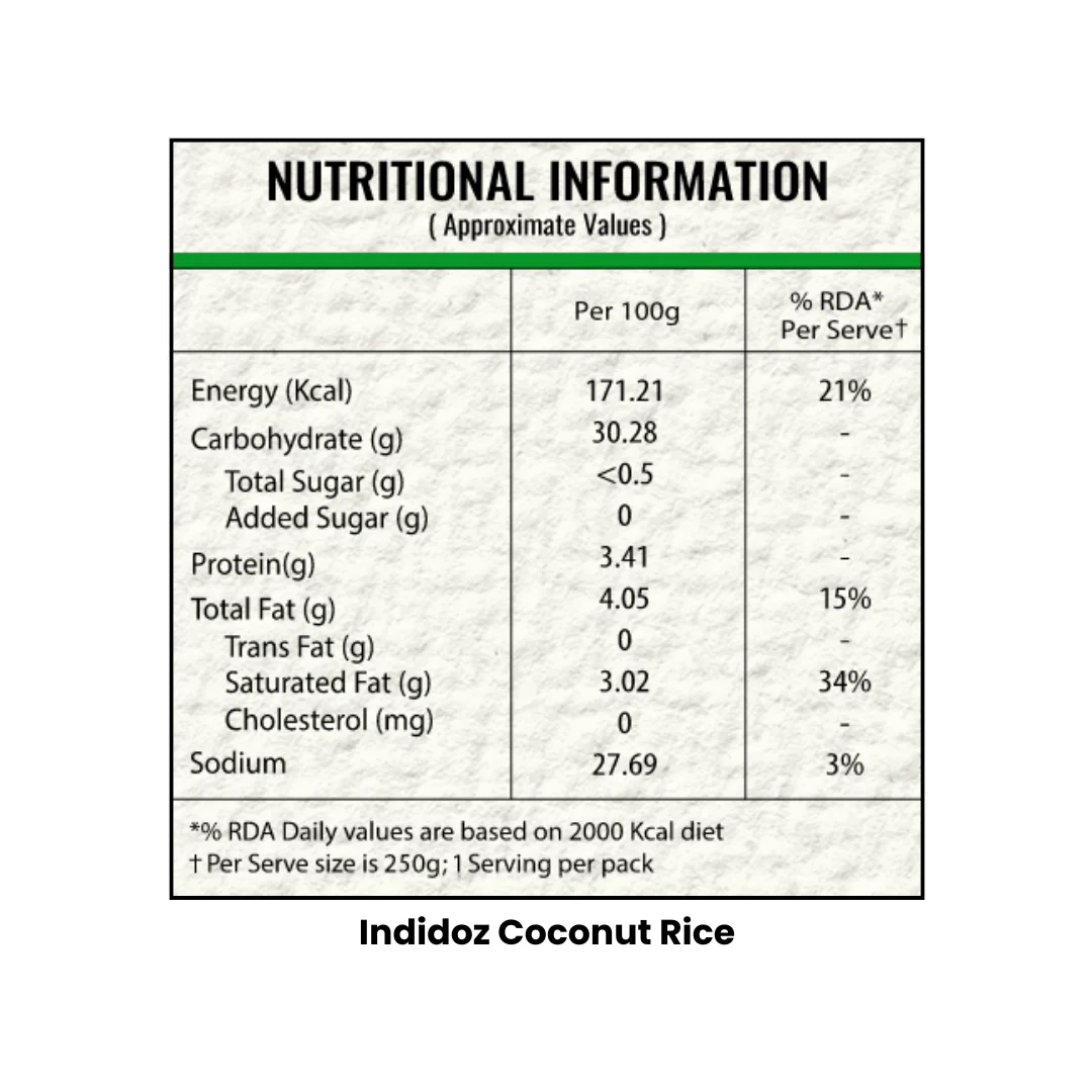 Coconut Rice | Indidoz - Ready to eat - Image 2